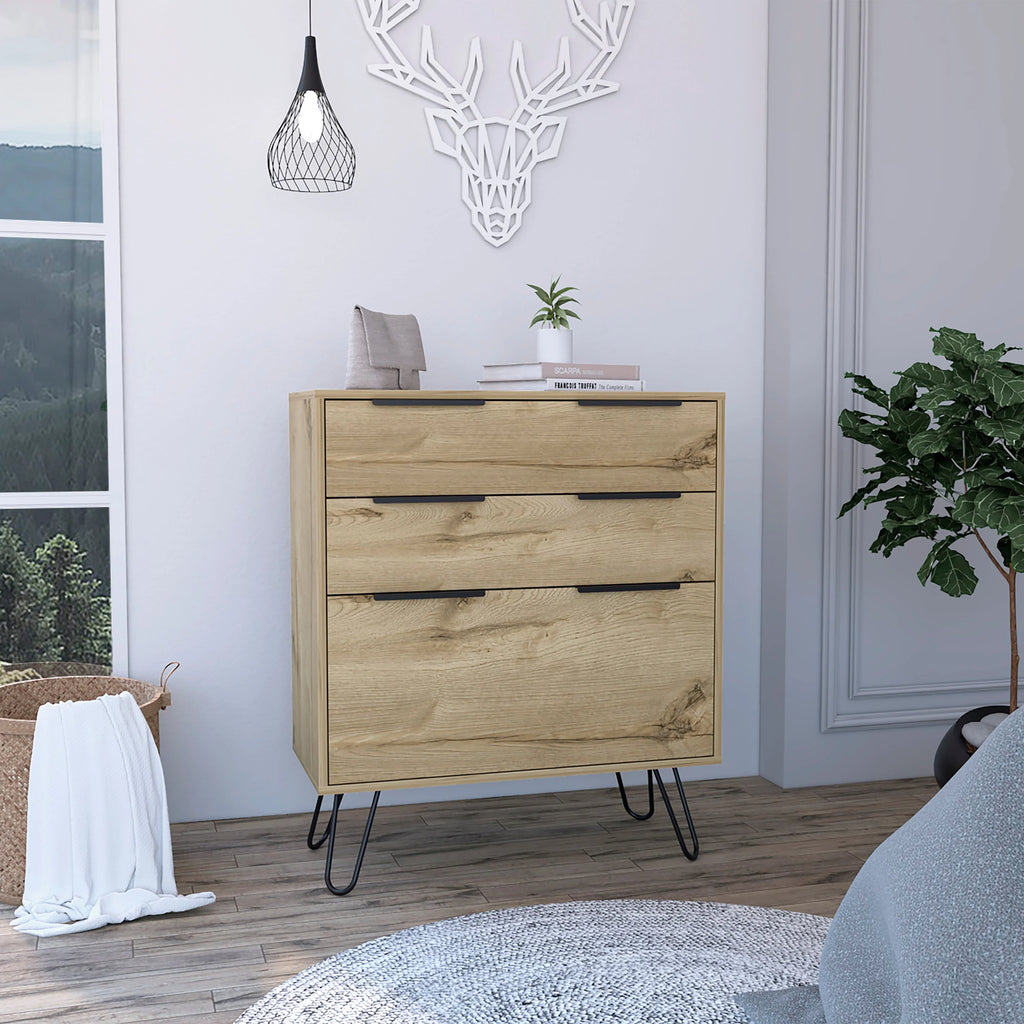 Light Oak Manufactured Wood Dresser V850