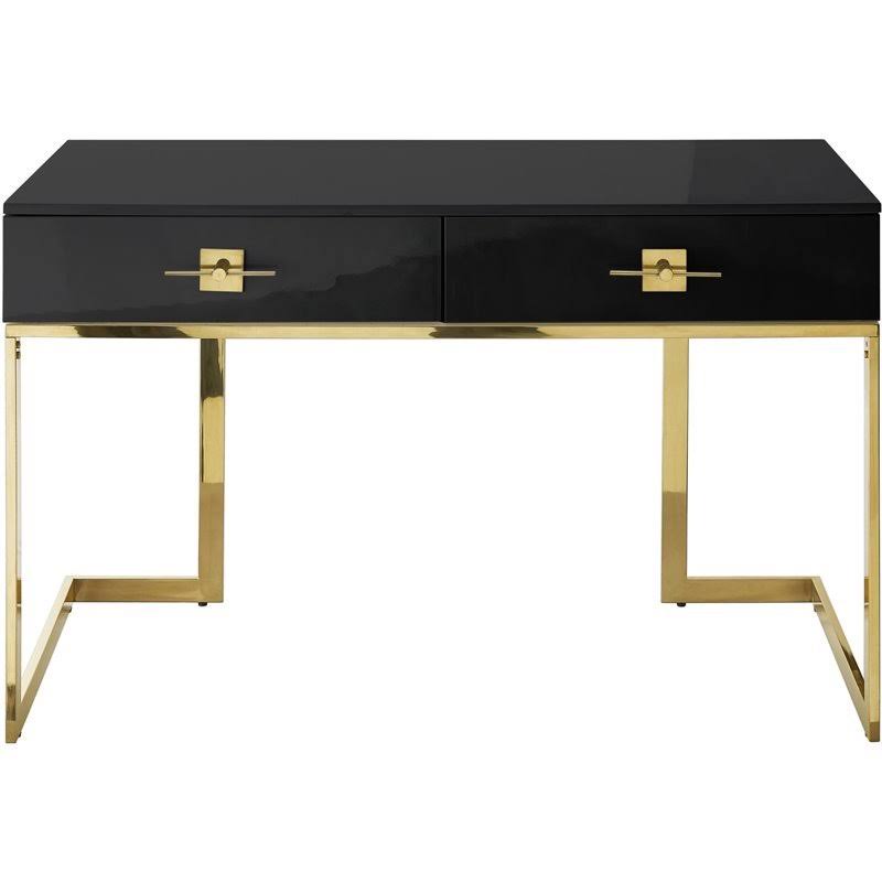 Black Gold 2 Drawer Stainless Steel Base Vanity U1207
