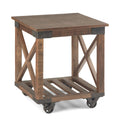 Distressed Brown End Table R240845