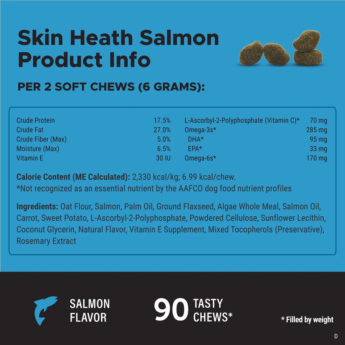 Salmon Fish Oil Soft Chews, 90 Ct L43469