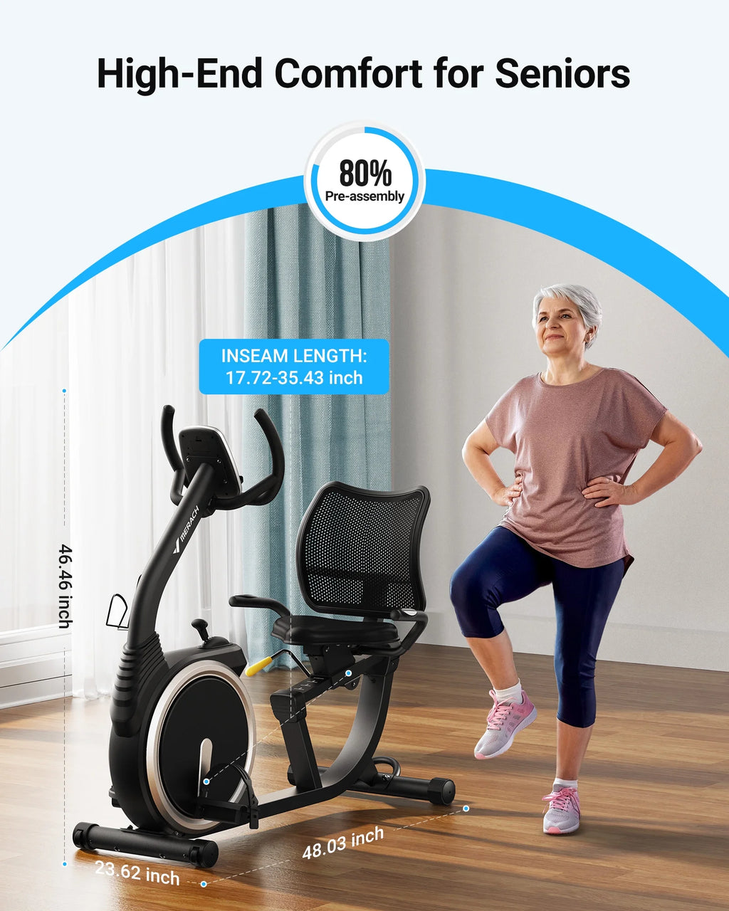 Recumbent Exercise Bike Z897