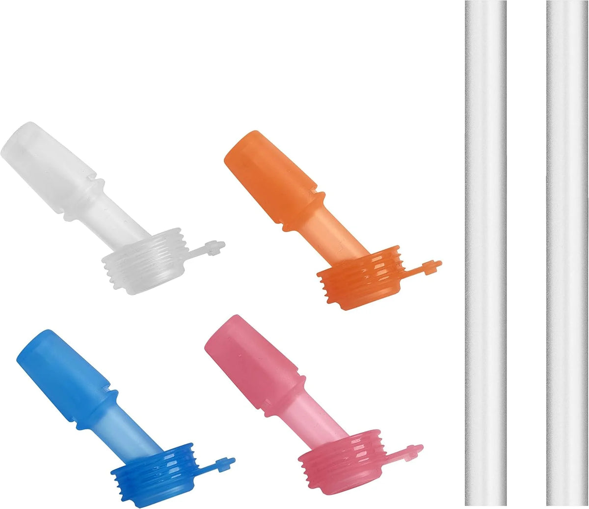Multi Color Kids 4-pack Bite Valve Straws Q127