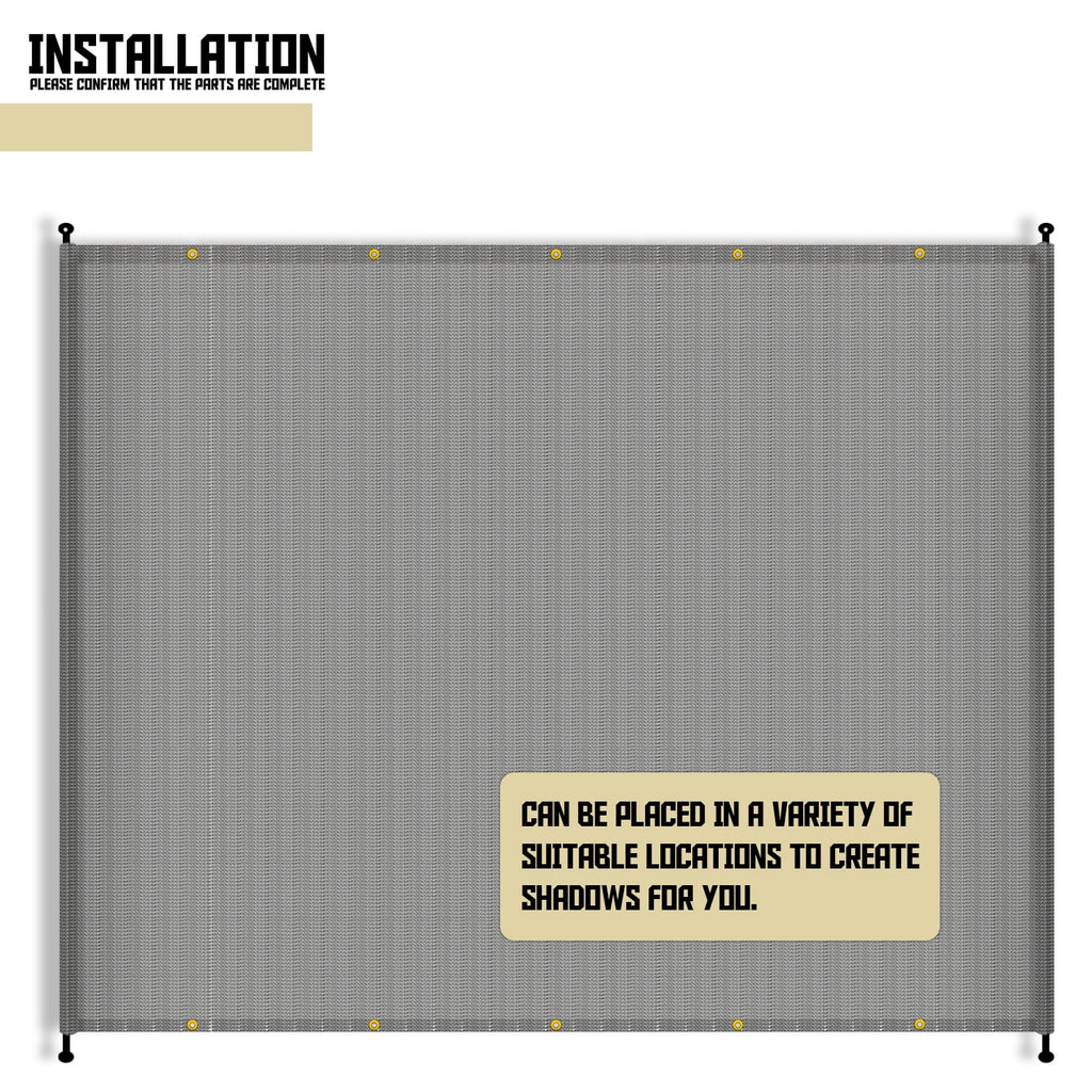Light Grey Pergola Replacement Cover Canopy E657622