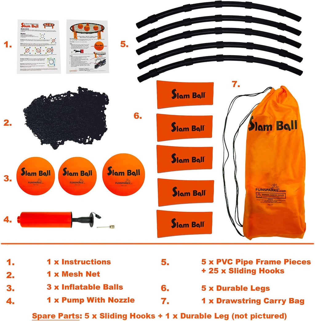 Spike Ball Game with Playing Net, 3 Balls, Carrying Bag and Rules X276