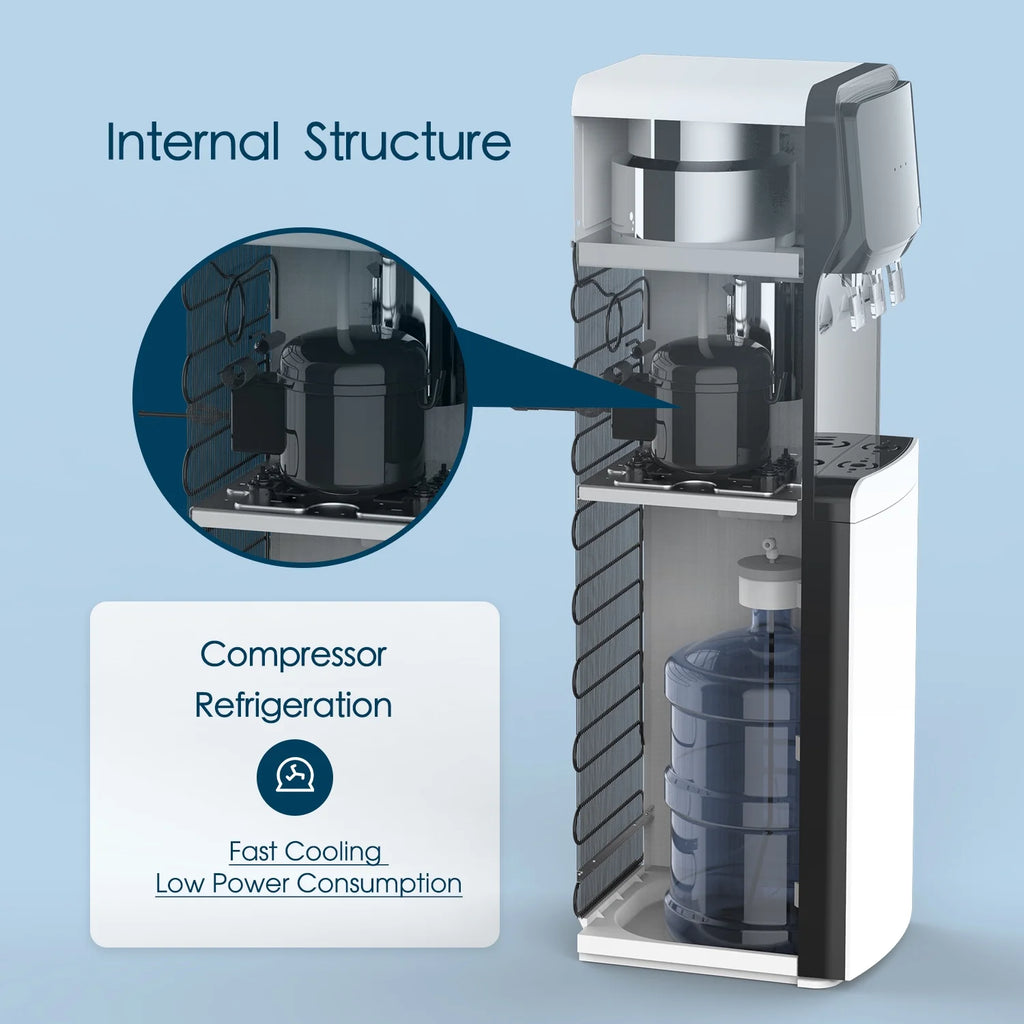 3 or 5 Gallon Bottom Loading Hot and Cold Water Dispenser U3524