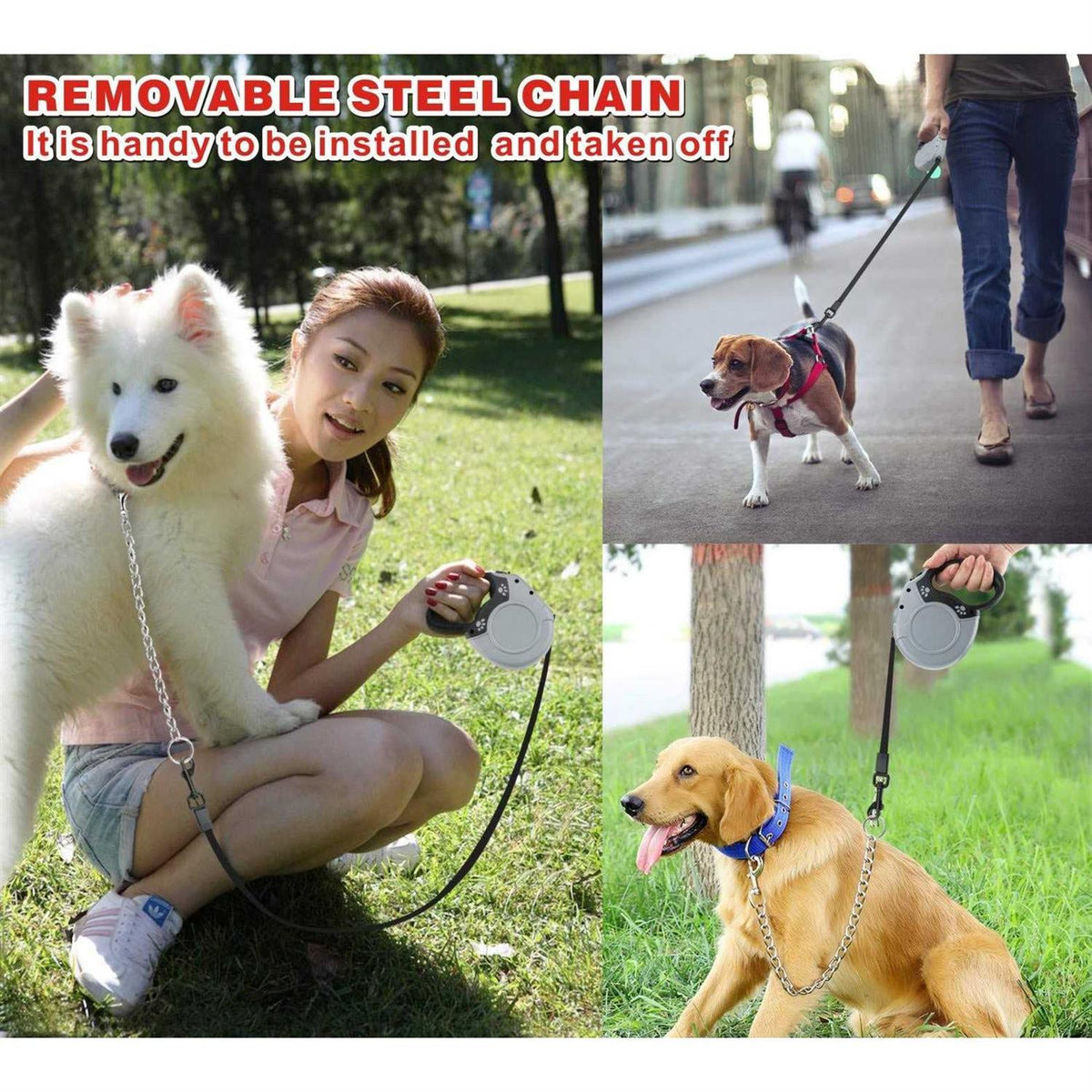 Heavy Duty Retractable Dog Leash 16ft F681777