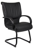Black LeatherPlus Guest Chair Q666