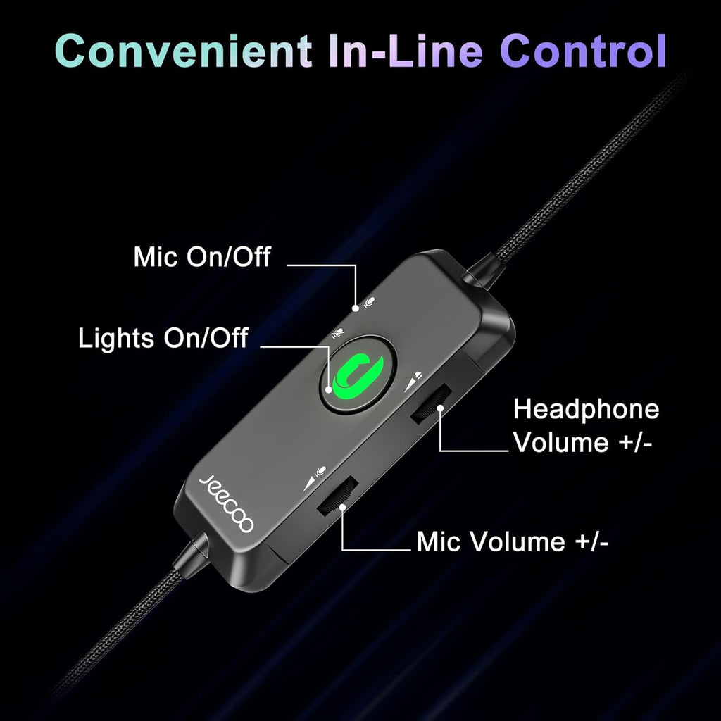 USB Pro Gaming Headset with 7.1 Surround Sound and Noise Cancelling Microphone W2313