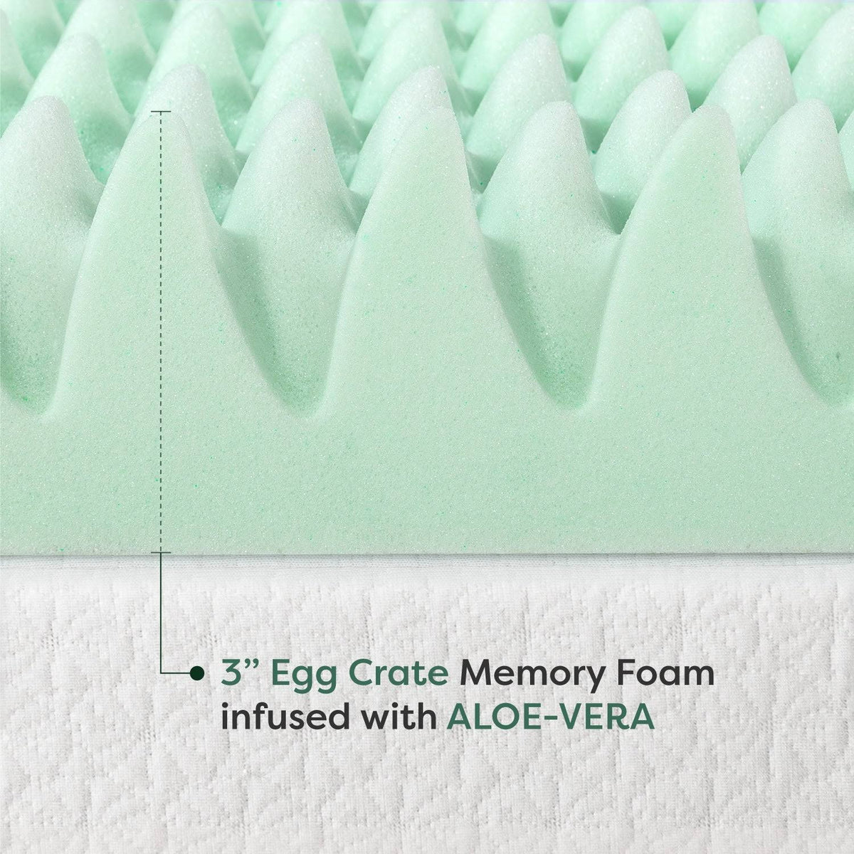 3 inch Memory Foam Mattress Topper X504651