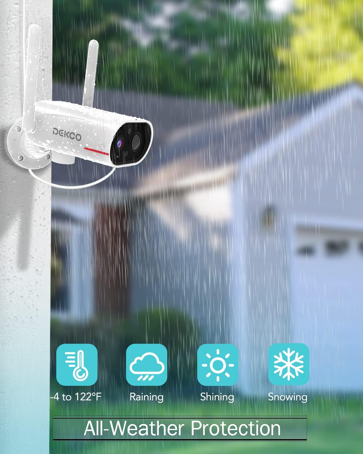Wireless Outdoor Solar Security Camera with Night Vision D9430