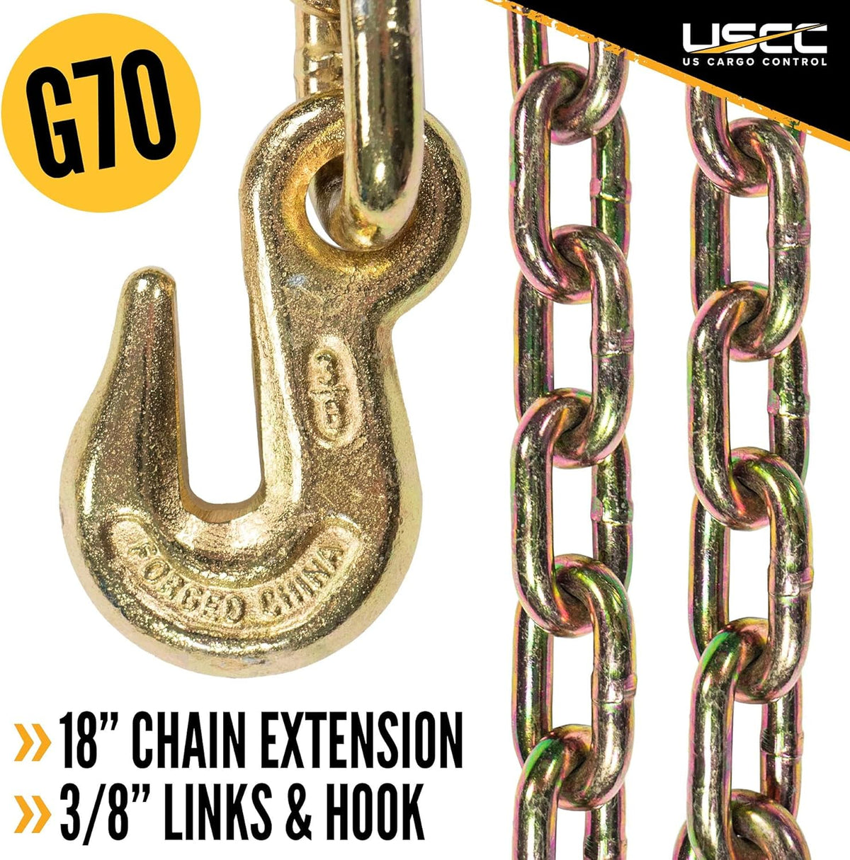 4 Inch x 50 Foot Blue Winch Strap with Chain Extension K127
