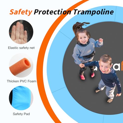 60'' Rebounder Trampoline with Safety Enclosure Net O242