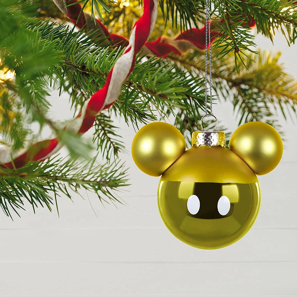 Disney Mickey Mouse Glass Christmas Ornaments Q3876