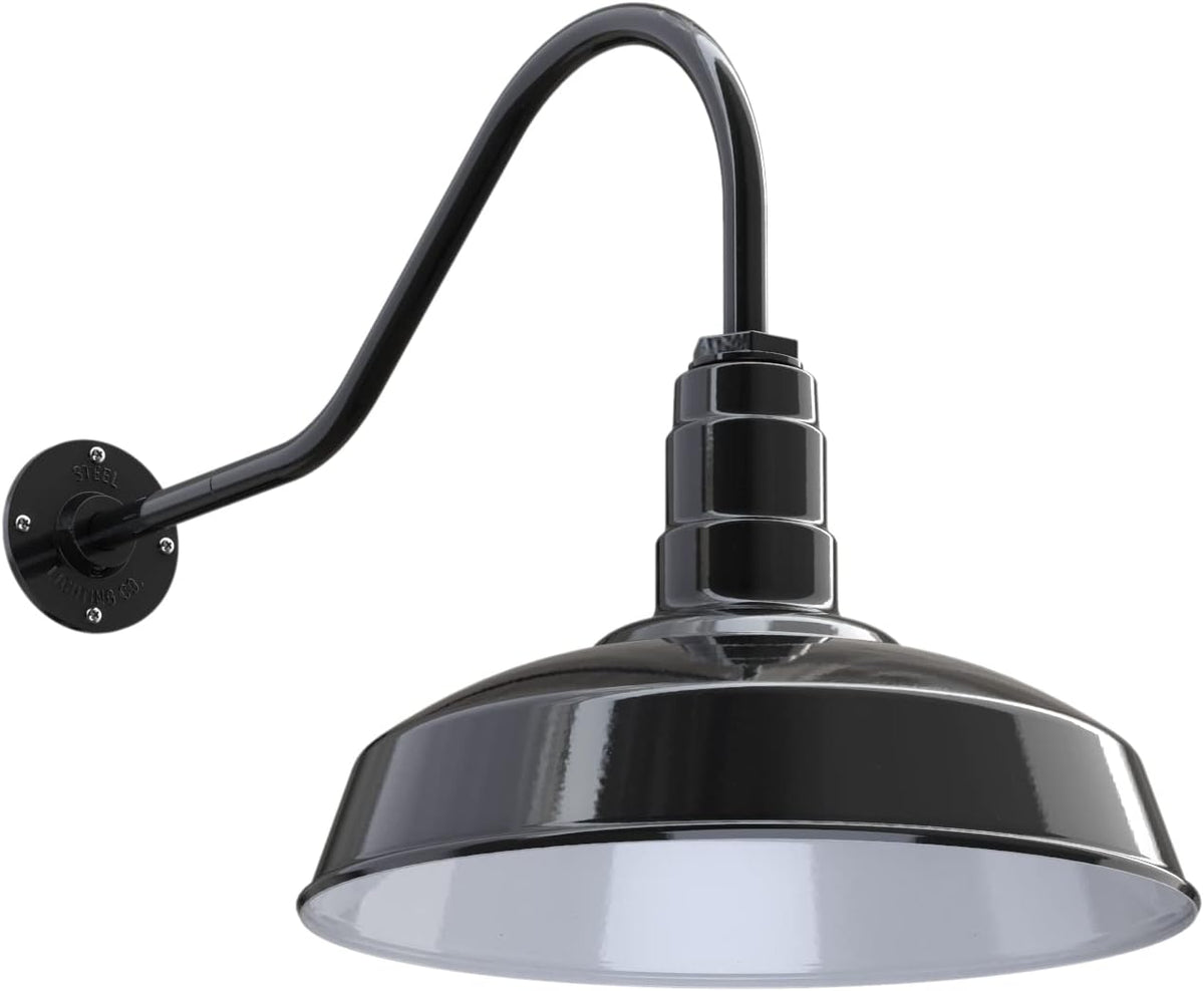 16 Dome 23 Gooseneck Galvanized Outdoor Wall Mounted Barn Light D887376