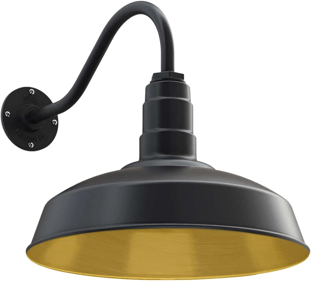 16 Dome 23 Gooseneck Galvanized Outdoor Wall Mounted Barn Light D887376