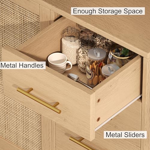 Black and Natural Tall Kitchen Pantry Cabinet with Microwave Shelf and Charging Station M729