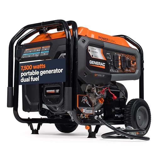 8,000-Watt Gas-Powered Portable Generator with Electric Start P907005