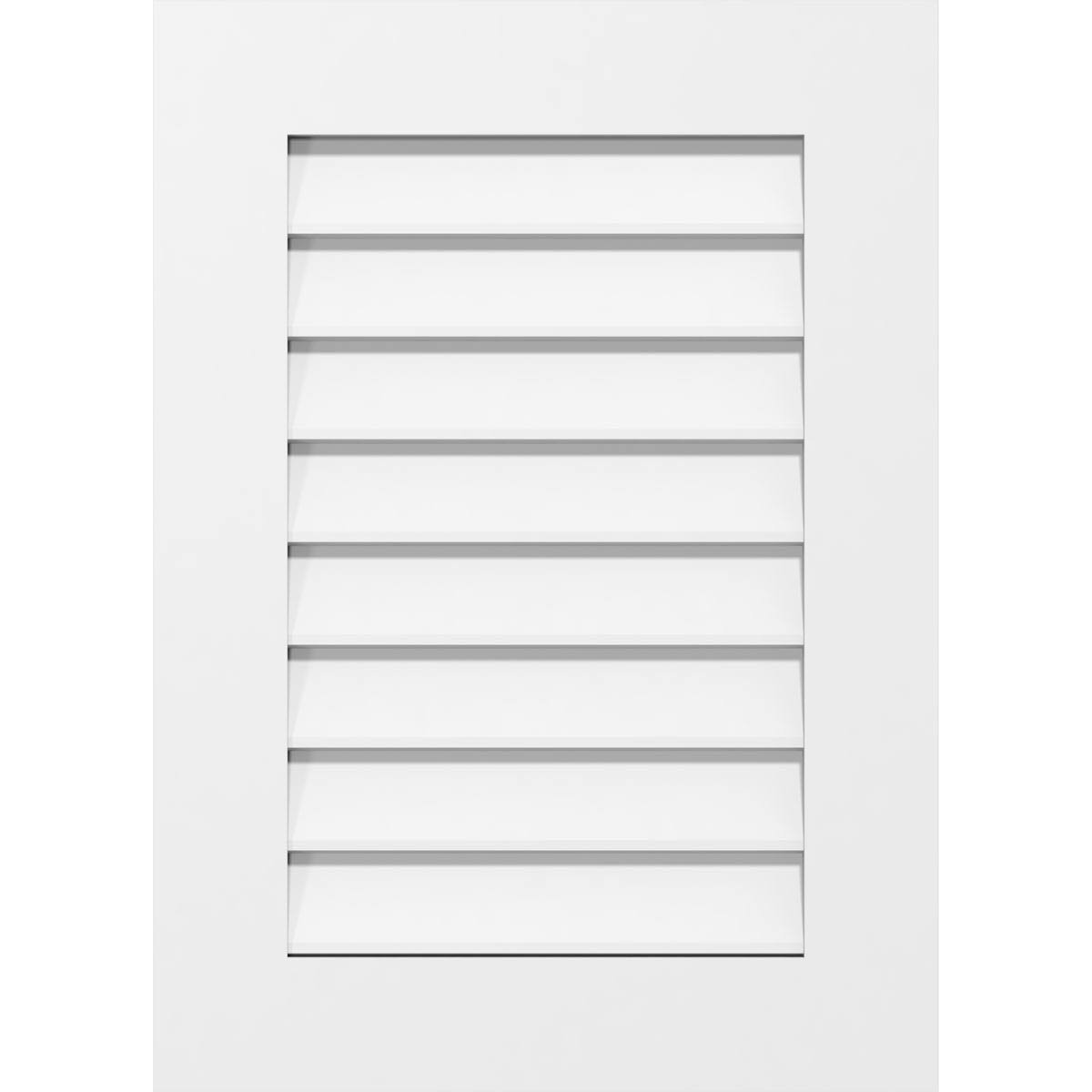 Vertical Surface Mount PVC Gable Vent W687062