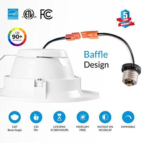 4-Inch Dimmable LED Recessed Lights 12-Pack 4000K S597