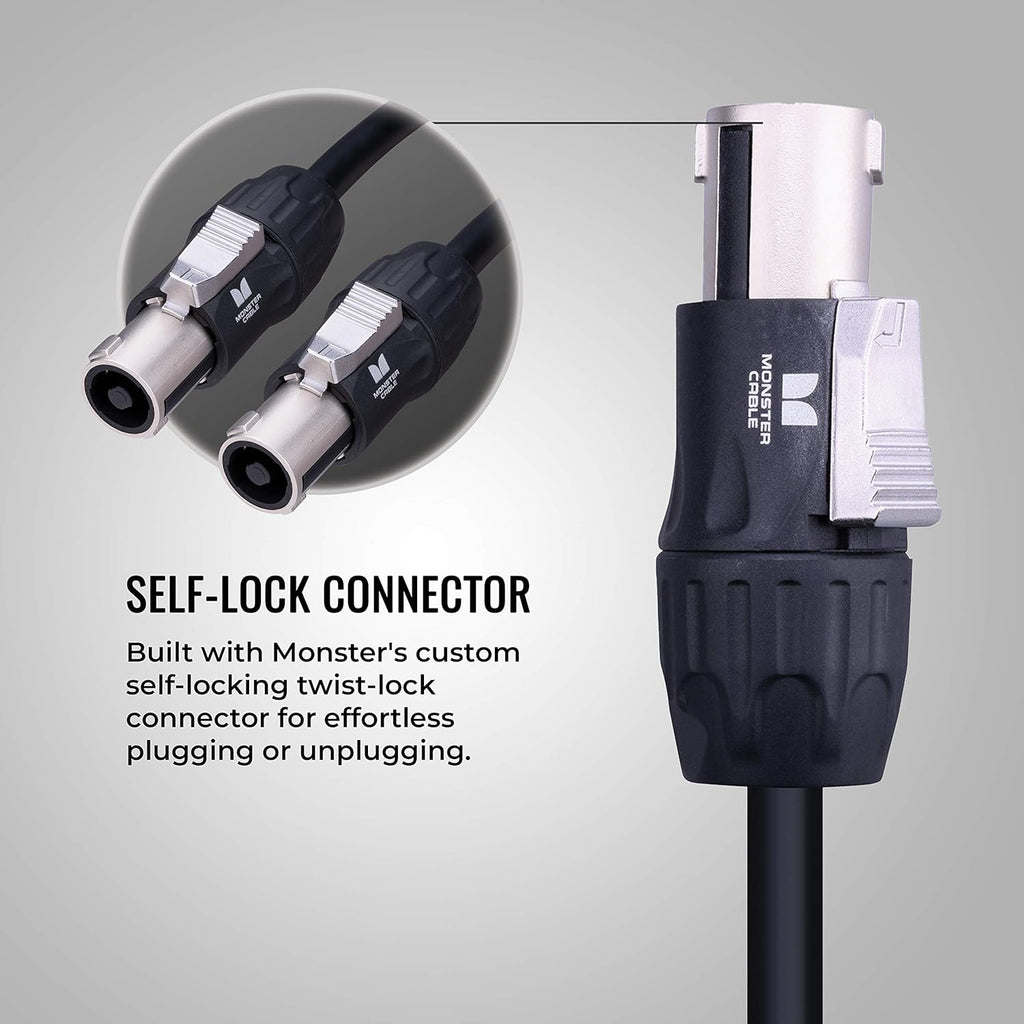 Speaker Cable with Speak,On Connectors, 3 ft W447997