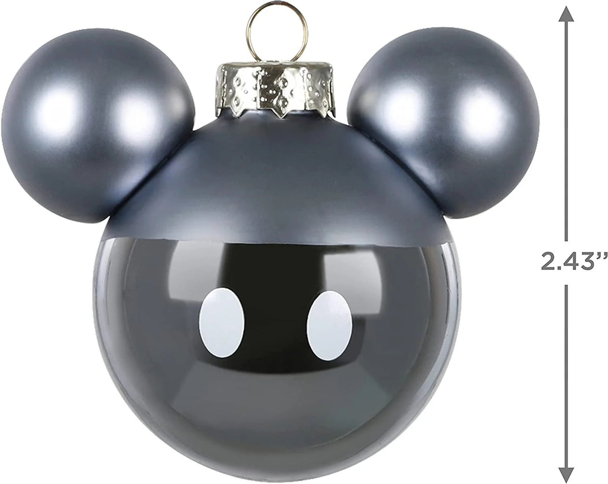 Disney Mickey Mouse Glass Christmas Ornaments Q3876