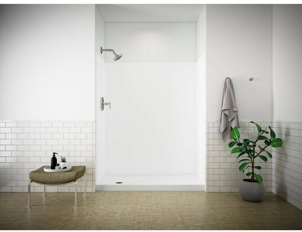 Single-Threshold Shower Base in White Z41776