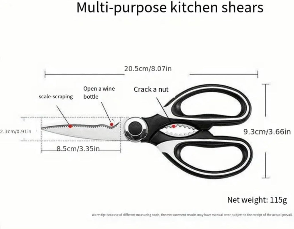 2-Pack Food Grade Stainless Steel Kitchen Scissors V121