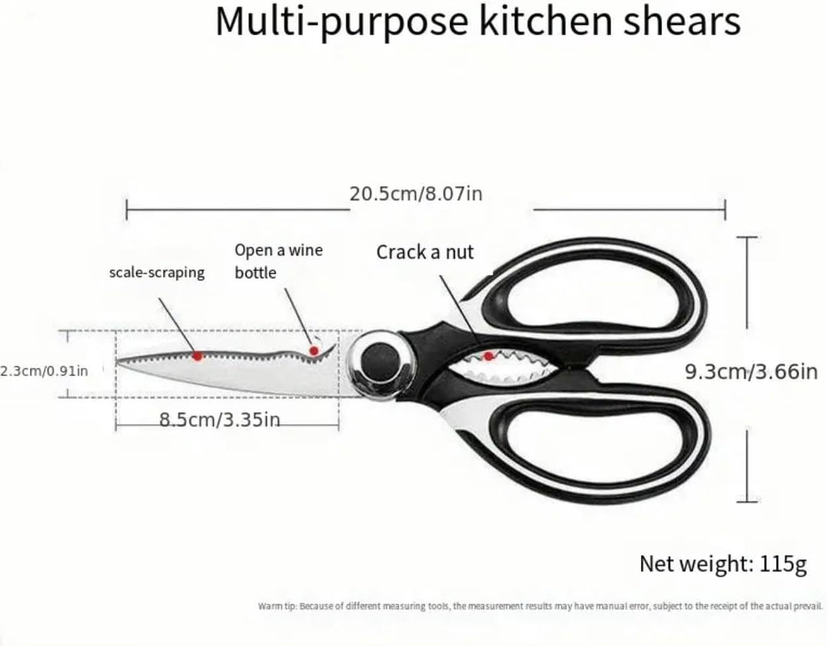2-Pack Food Grade Stainless Steel Kitchen Scissors V121