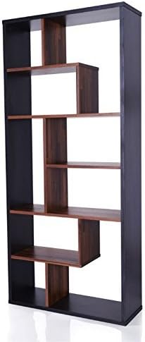 Espresso Walnut Cube Bookcase D648