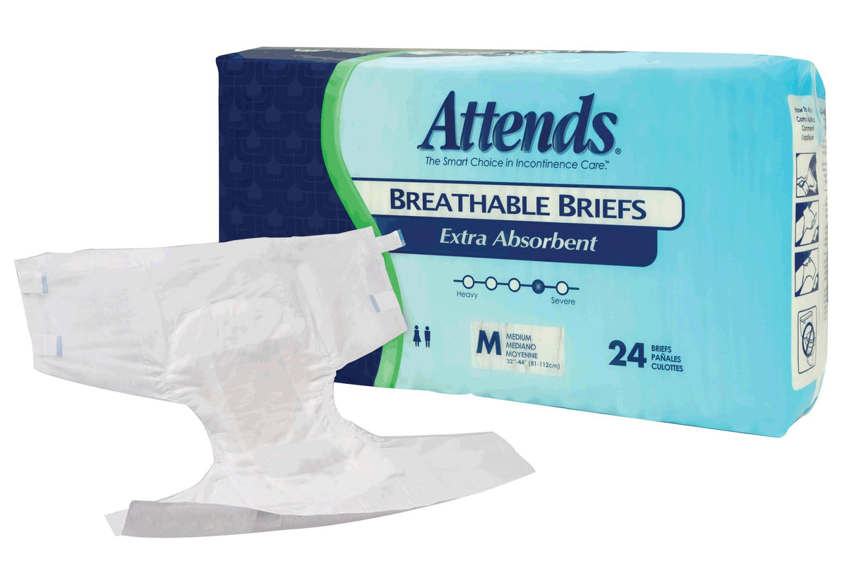 X-Large Breathable Absorbent Briefs Case of 60 Q795