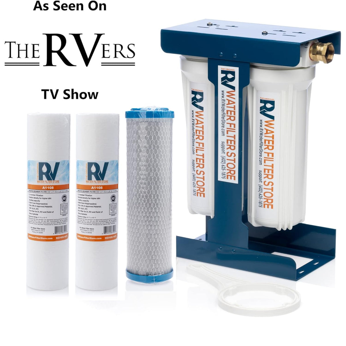 2 Stage Water Filtration System with Anti-Scale Filter C35705