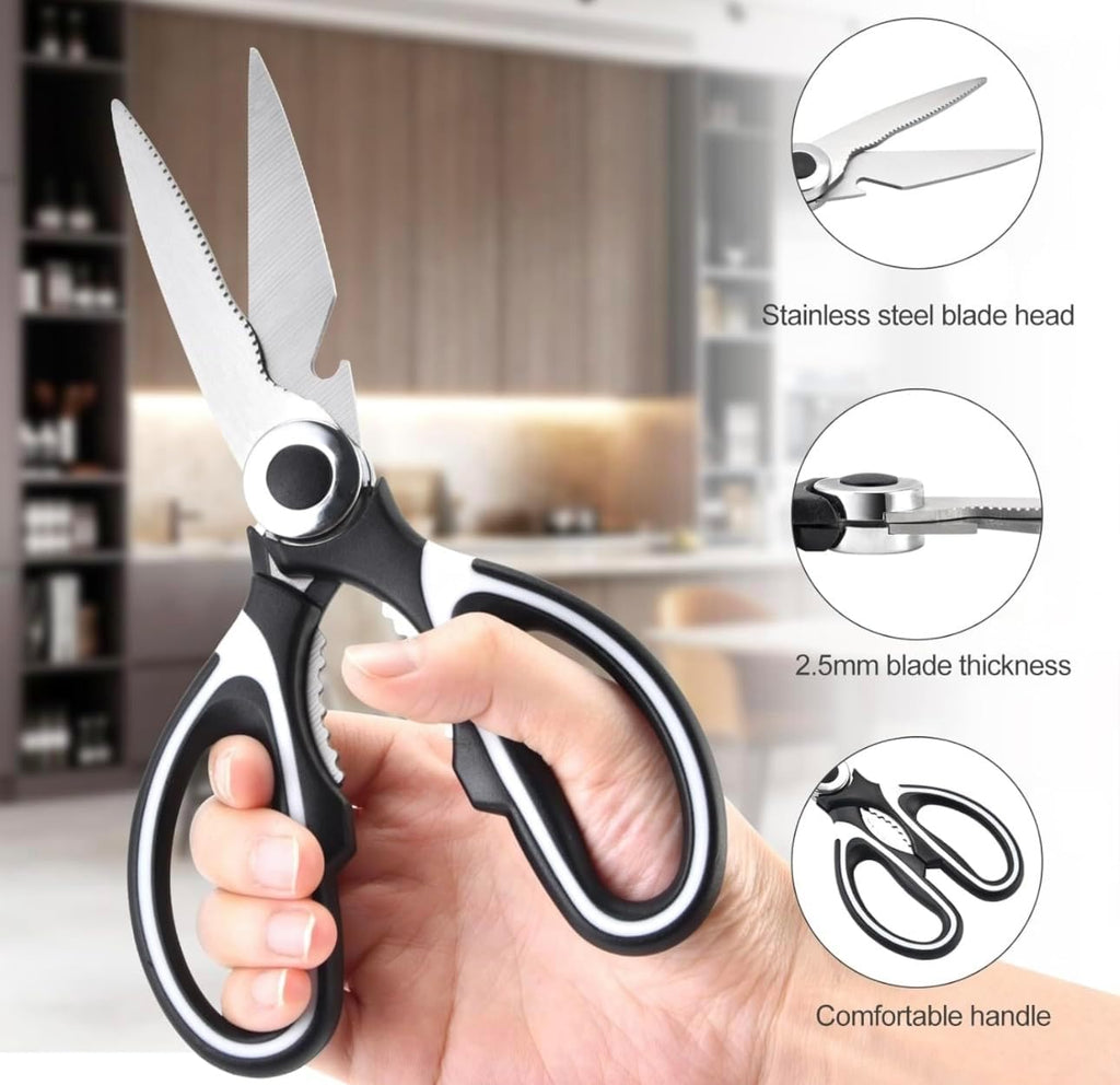 2-Pack Food Grade Stainless Steel Kitchen Scissors V121