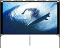 80 Inch Foldable Portable Outdoor Projector Screen with Stand and Bag W387
