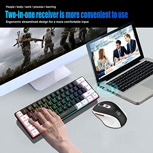 60% Wireless Gaming Keyboard and Mouse Combo J522