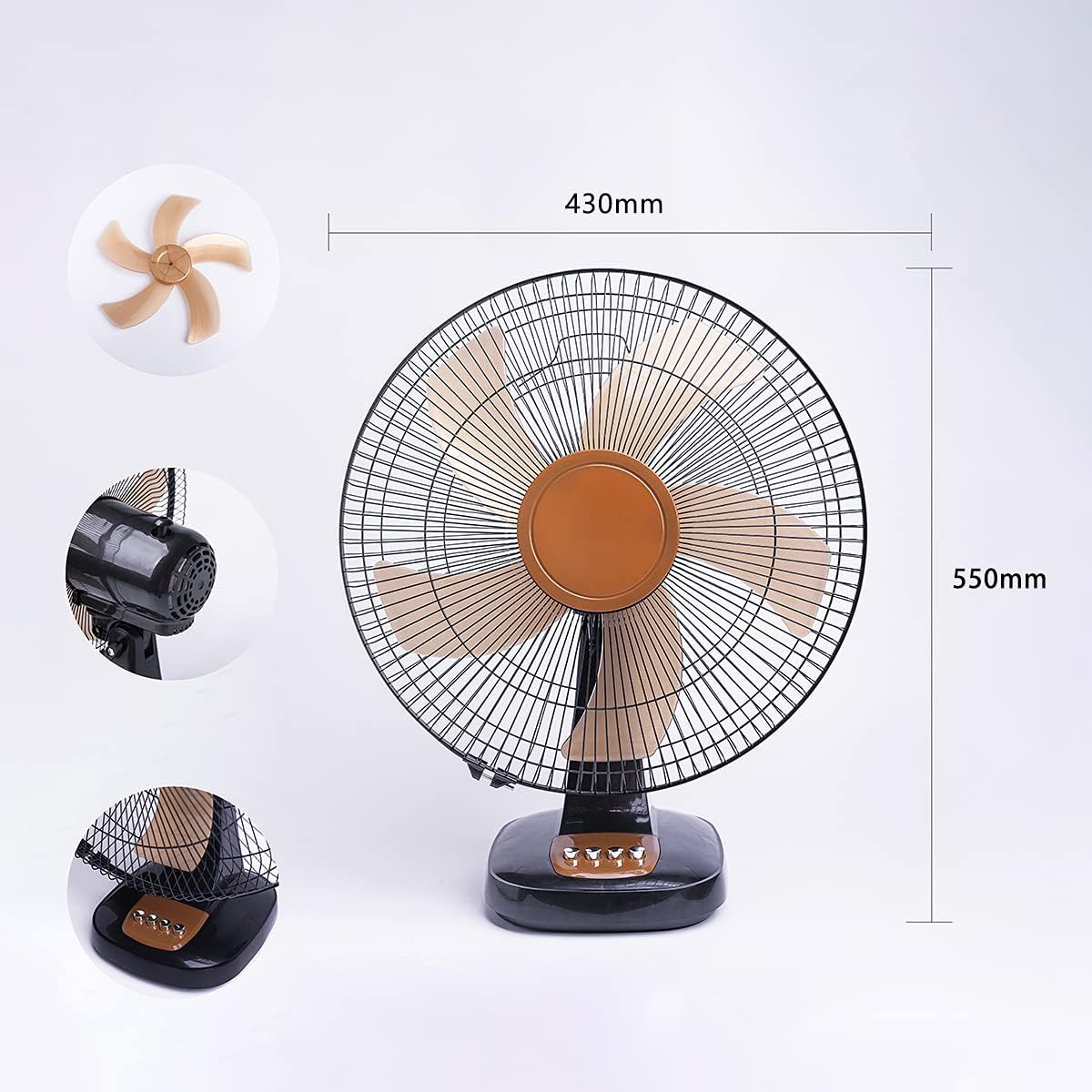 16'' Rechargeable Battery Operated Table Fan J120131