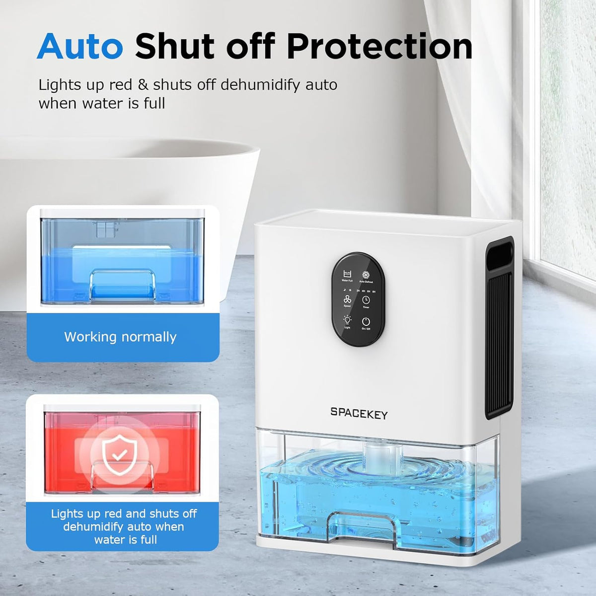 106 OZ Dehumidifier with 7 Color LED Light V37690
