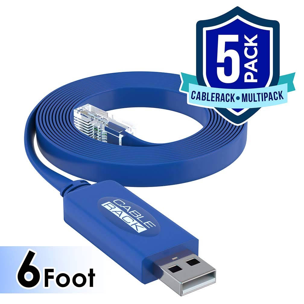 6ft USB to RJ45 Console Cable with FTDI Chipset P4594