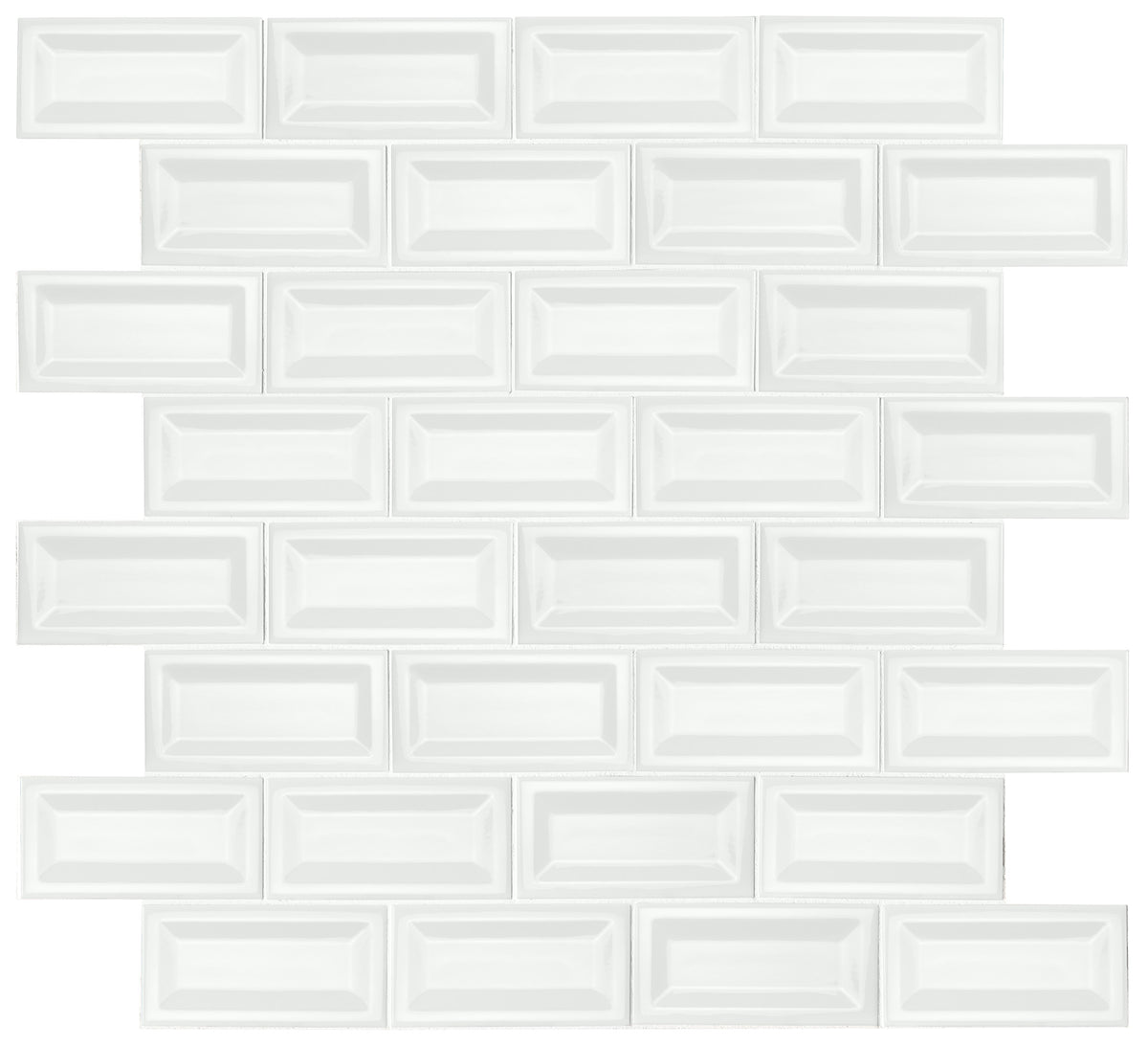 White Glossy 3 in. x 6 in. Glossy Ceramic Wall Tile (10.66 sq. ft. / case) N283
