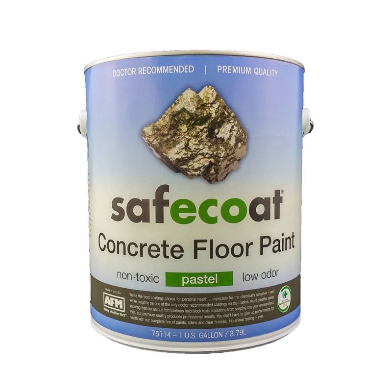 White Gallon Concrete Floor Paint I477354