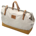 22x22 Leather Bottom Canvas Bag W13238