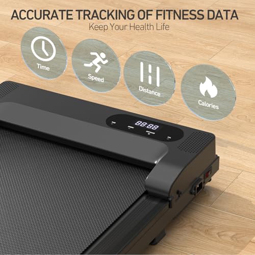 Under Desk Portable Walking Treadmill with Remote Control LED Display T999170