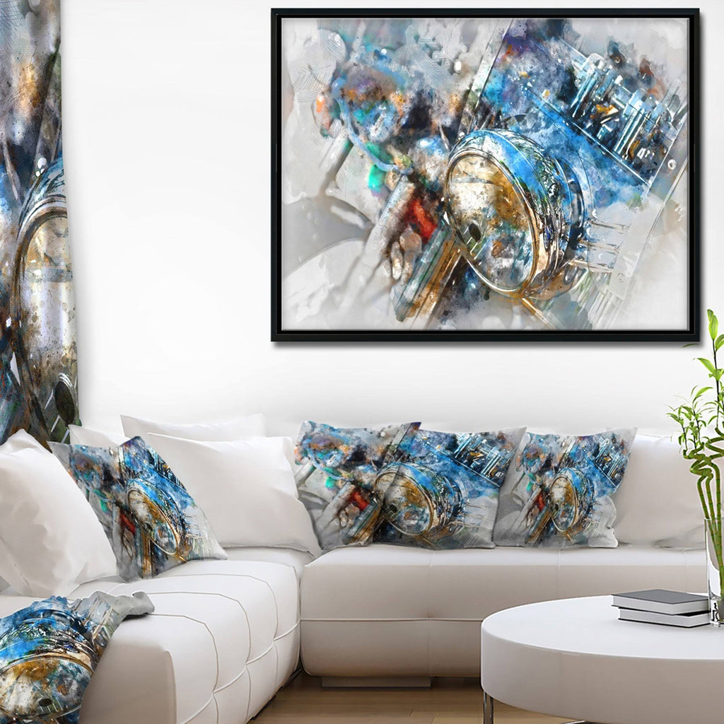 Framed Canvas Art Print 20 in. Wide x 12 in. High Gold D660256