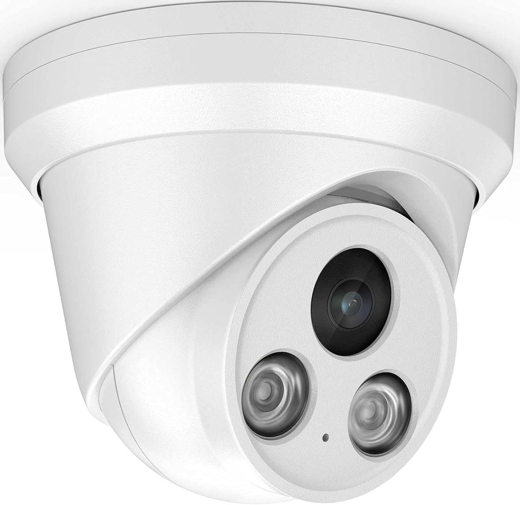 4K 8MP Outdoor PoE IP Camera with Mic/Audio, 98ft Night Vision, Black A790226