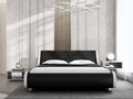 King Size Platform Bed Frame with Adjustable Headboard Q482547