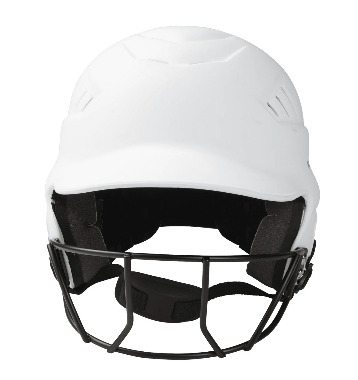 Matte White Fastpitch Softball Helmet with Face Guard R862472