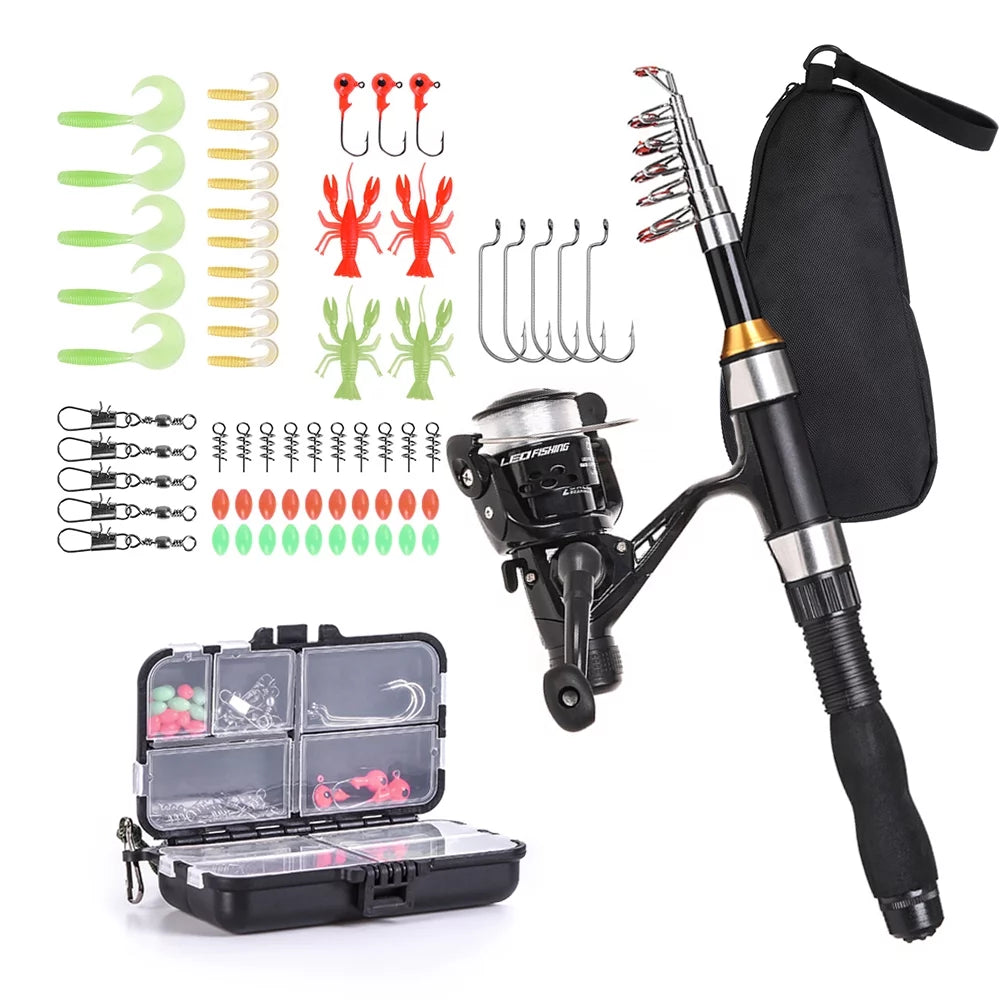 Fishing Rod Reel Combo Full Kit U3134