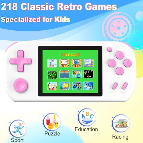 Handheld Games with 218 Retro Video Game 3.0'' Color Screen Rechargeable I44237