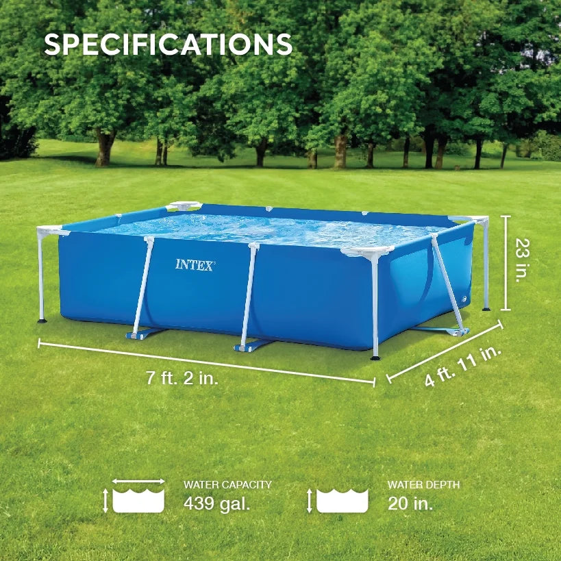 14.75' x 33 Rectangular Frame Above Ground Swimming Pool W7999