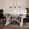 Farmhouse Dining Table in White G3809