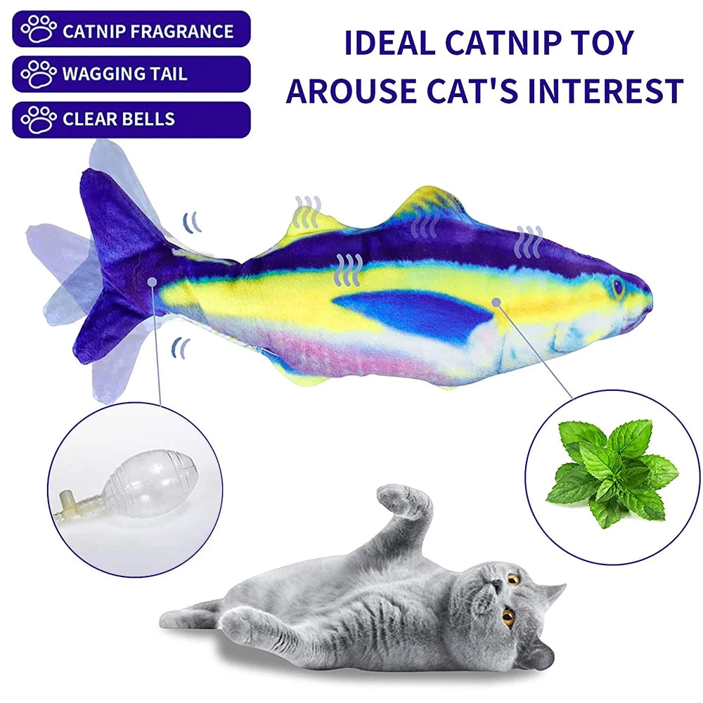 Wiggle Fish Catnip Plush Cat Toy D522988